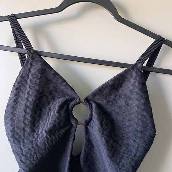 Anthropologie Malai Eiffel One-Piece Swimsuit $168 Women Medium Sexy Black GUC - Picture 5 of 15